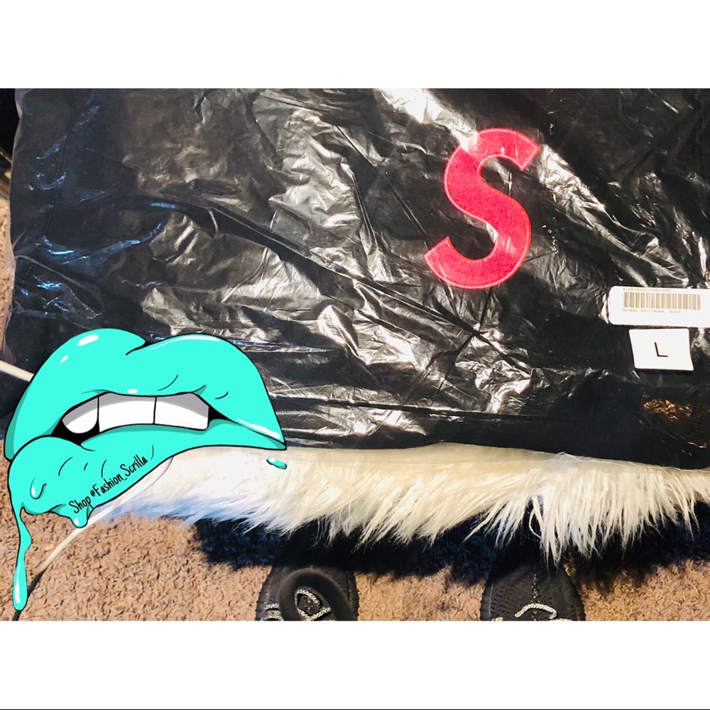 SUPREME Black & Pink logo “S” Hoodie - Picture 4 of 6